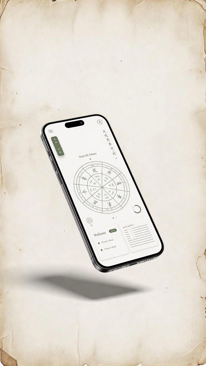 SeasonWise wellness app showing solar wheel interface